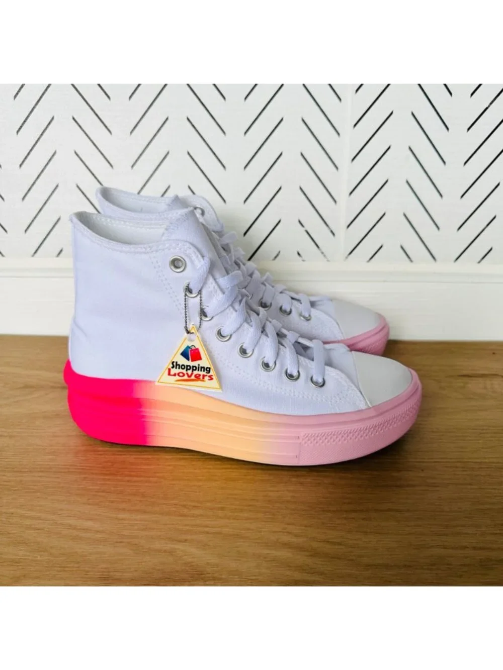 Converse Chuck Taylor Move Platform Ombre Sz 4.5 Big Kids Shoes Sneakers A07372C